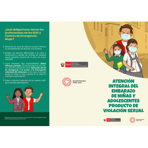 ATENCIÓN INTEGRAL DEL EMBARAZO DE NIÑAS Y ADOLESCENTES PRODUCTO DE VIOLACIÓN SEXUAL