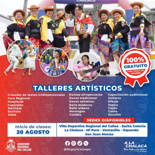 VUELVEN LOS TALLERES ARTÍSTICOS GRATUITOS